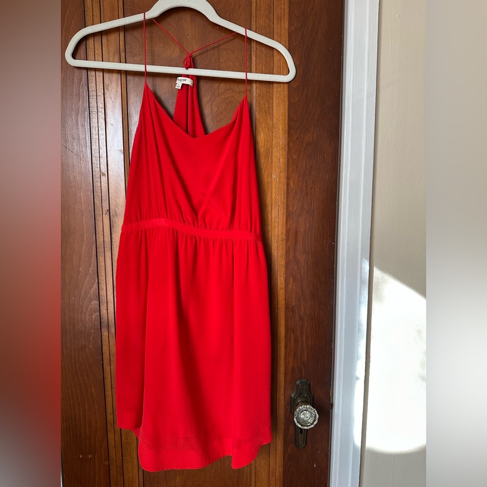 Madewell Silk Red Mini Dress *altered*